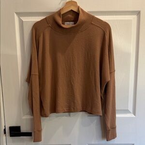Michael Stars Brown Turtleneck Sweater
